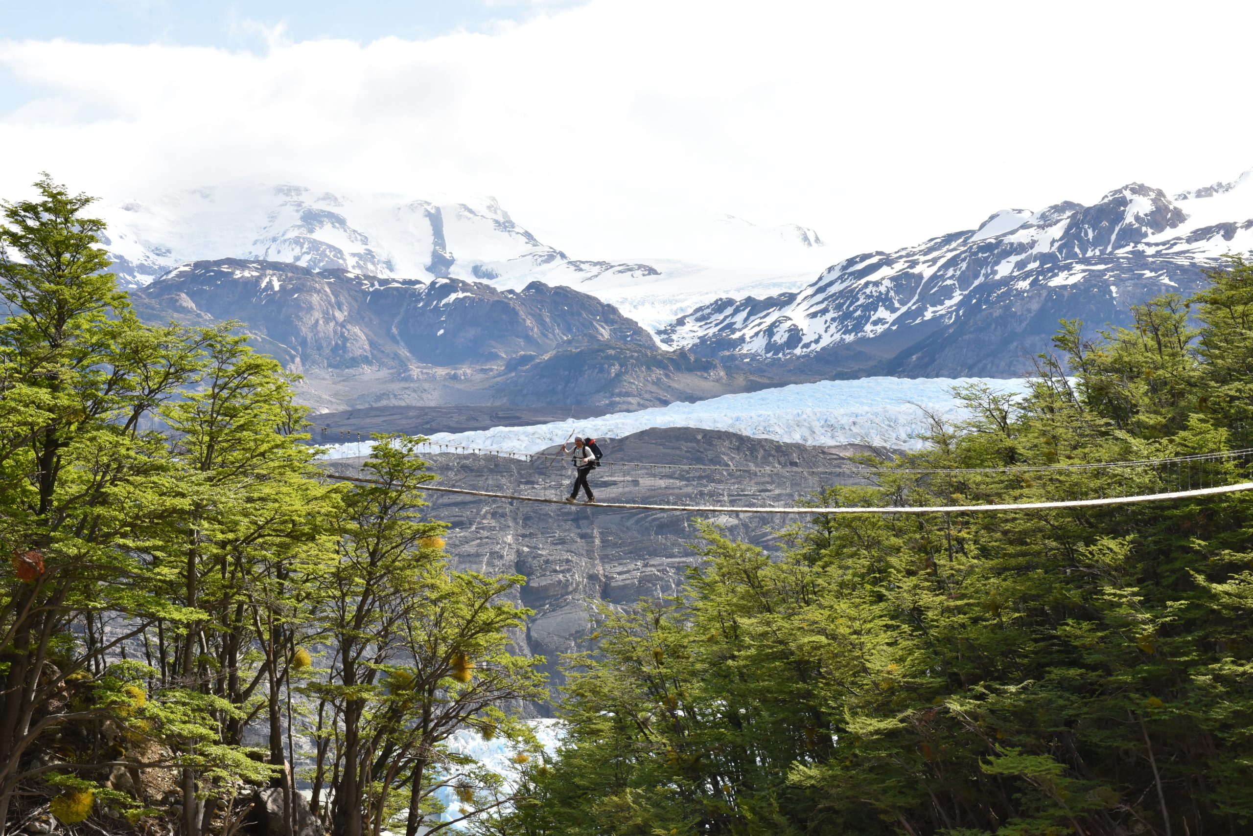 Perros to Grey Hanging Bridge The W Trek in Torres del Paine Across the Hanging Bridge